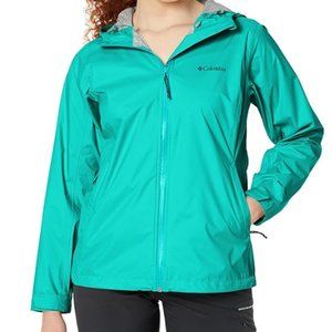 columbia turquoise light windbreaker jacket, XL